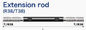 Bohrung des Felsen-R38/T38 Rod Carbon Steel Threaded Extension Rod 3050mm